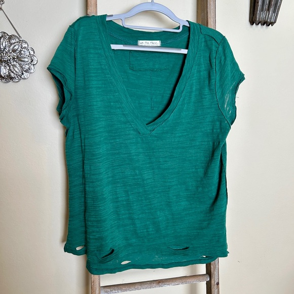 Free People Green Short Sleeve Top  - Final price drop - Picture 2 of 10
